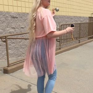 Baby Pink Ballerina Crop Top